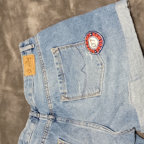 Super Dry Jean Shorts sz 32 - Picture 5 of 7